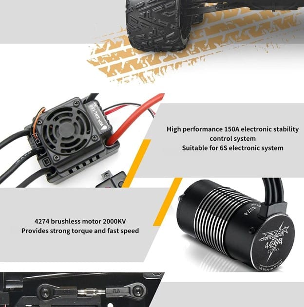 1/8 110KMH 4x4 Off-Road FS TANK 150A ESC RC Buggy Car | Udumag Toys