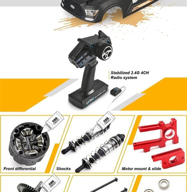 1/8 110KMH 4x4 Off-Road FS TANK 150A ESC RC Buggy Car | Udumag Toys