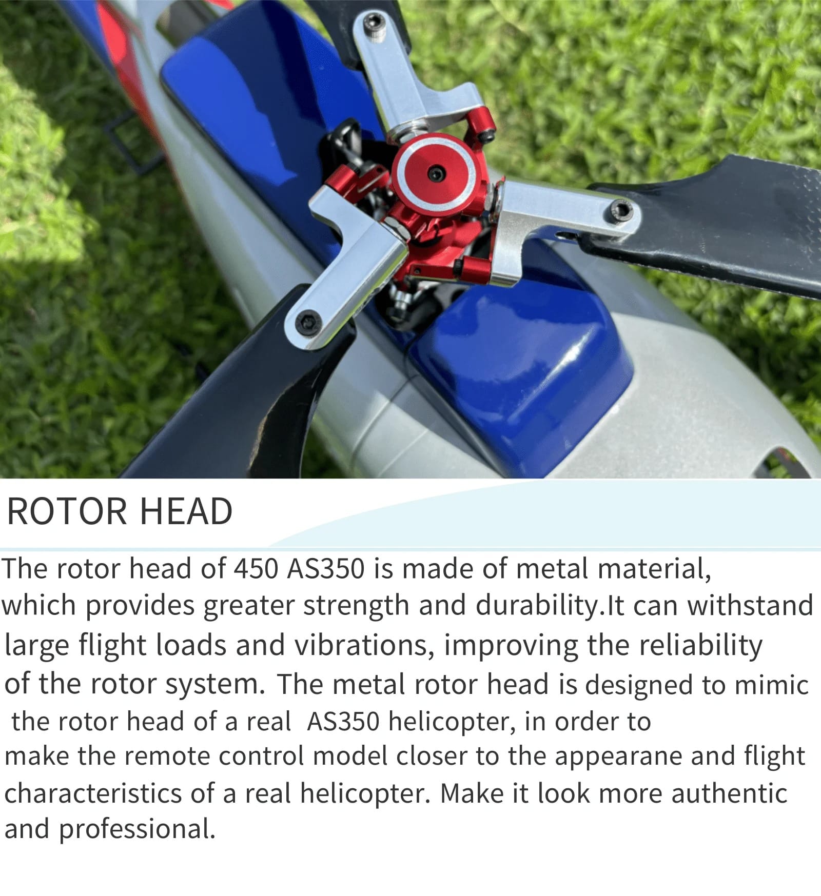 RC Helicopter AS350 450 Scale 6CH GPS with H1 Flight Control RTF | Udumag Toys