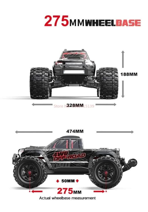 New Meijiaxin 10280 1/10 Little Monster Brushless High Speed RTR Car - Image 8
