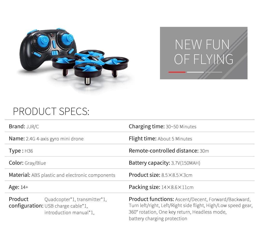RC H36 Mini Remote Control Drone 6-axis Headless Mode Childrens Toy | Udumag Toys RC H36 Mini Remote Control Drone 6-axis Headless Mode Childrens Toy | Udumag Toys