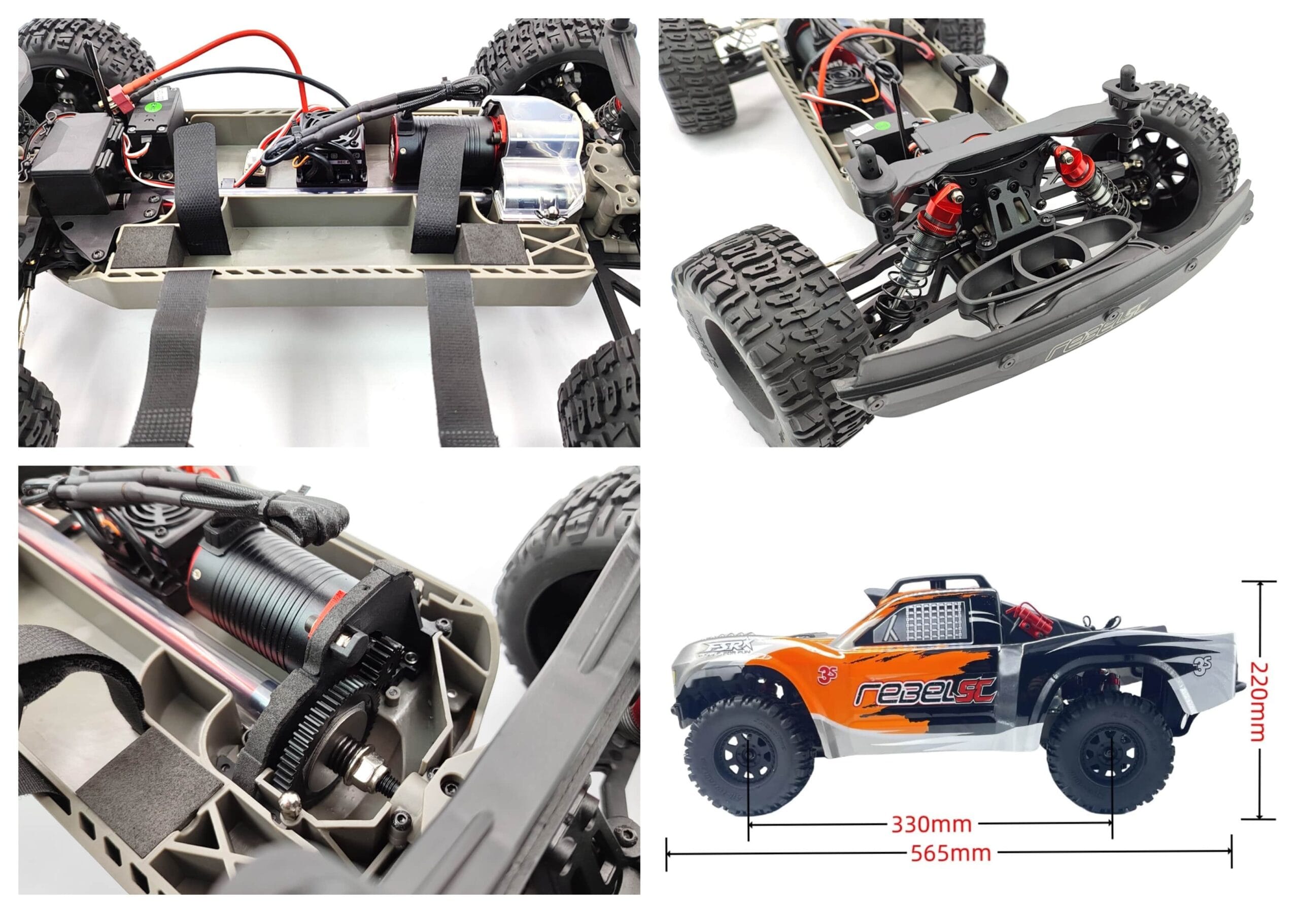 FSR Rebel SC 1/10 3S Brushless Speed Short Truck Off-Road Vehicle | Udumag Toys