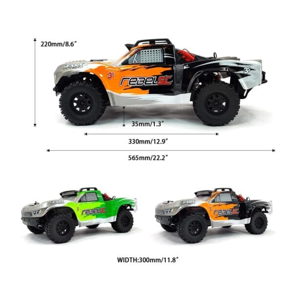 FSR Rebel SC 1/10 3S Brushless Speed Short Truck Off-Road Vehicle - Image 6