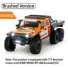 CROSSRC EMO XL2 6X6 1/8 Scale RC Crawler RTR Vehicle Brushed/Brushless - Orange