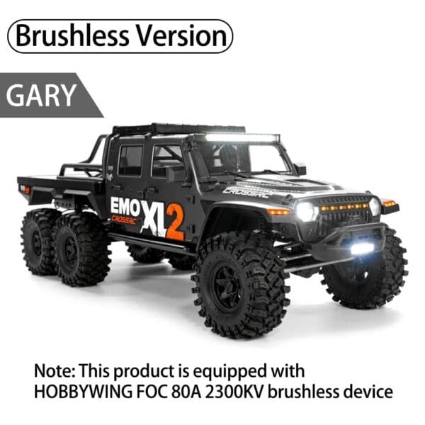 CROSSRC EMO XL2 6X6 1/8 Scale RC Crawler RTR Vehicle Brushed/Brushless - Image 7