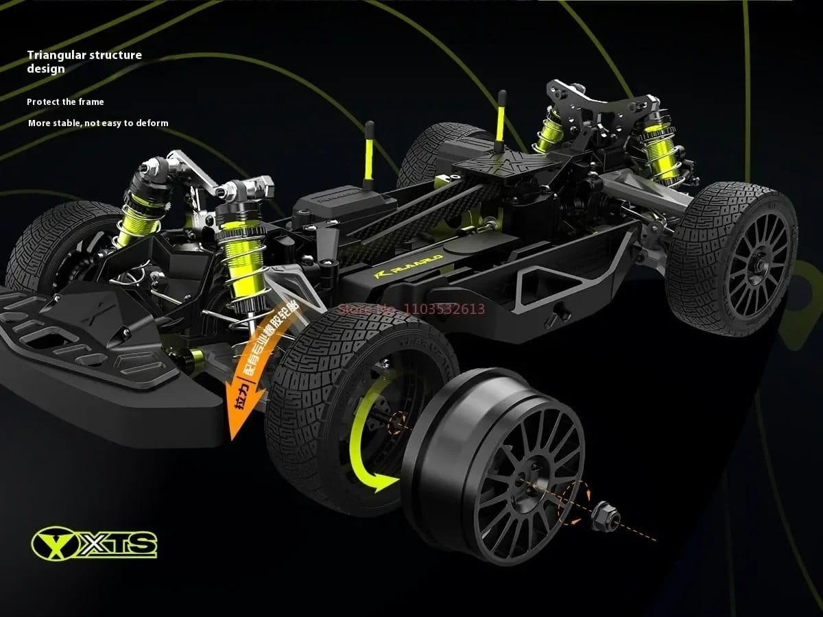 XTS F10 Rally 1/10 RC Remote Control Car Electric 4WD Drift Off Road Model Toy | Udumag Toys
