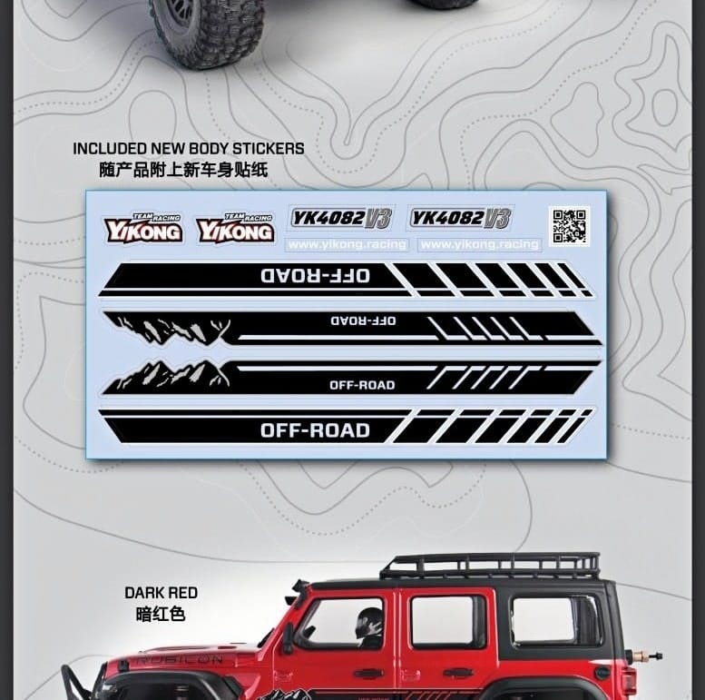 1/8 YK4082 V3 RC Remote Control Climbing 4WD Off Road Vehicle | Udumag Toys