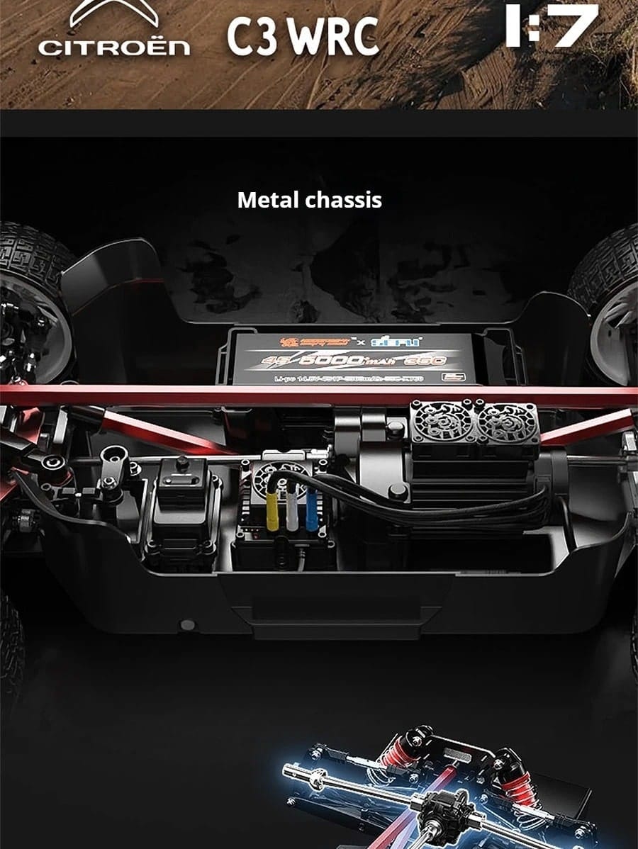 Car Rc HYPER 1/7 Brushless 7303 C3 Brushless High-Speed Off-Road Vehicle | Udumag Toys