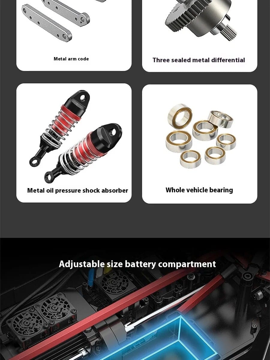 Car Rc HYPER 1/7 Brushless 7303 C3 Brushless High-Speed Off-Road Vehicle | Udumag Toys
