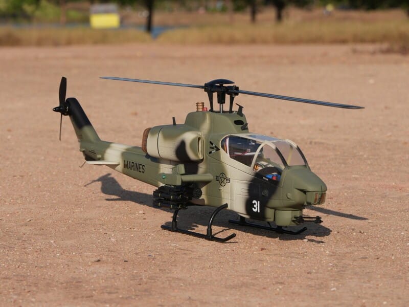 Robann 470AH-1 Remote Control Cobra Military Simulation Helicopter RTF | Udumag Toys
