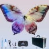 Magical LED RC Butterfly Drone Flying Bionic Insect Toy with Colorful Wings Wedding Proposal Birthday Party Décor - A