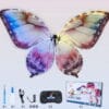 Magical LED RC Butterfly Drone Flying Bionic Insect Toy with Colorful Wings Wedding Proposal Birthday Party Décor - C