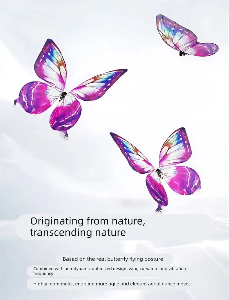 Magical LED RC Butterfly Drone Flying Bionic Insect Toy with Colorful Wings Wedding Proposal Birthday Party Décor | Udumag Toys Magical LED RC Butterfly Drone Flying Bionic Insect Toy with Colorful Wings Wedding Proposal Birthday Party Décor | Udumag Toys