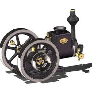 Educational HM-01 7cc Antique Hit and Miss Engine 4-stroke Stationary Engine Horizontal IC Engine Model