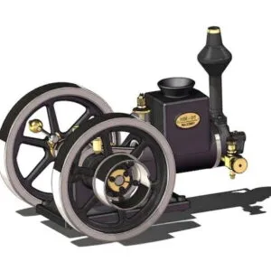 Educational HM-01 7cc Antique Hit and Miss Engine 4-stroke Stationary Engine Horizontal IC Engine Model